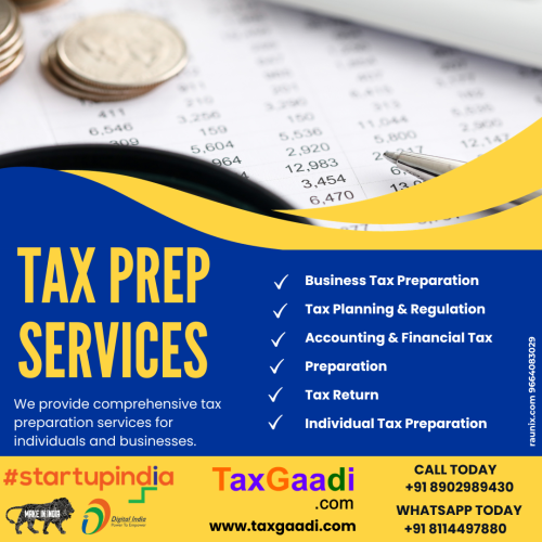 Tax Preparation services in india